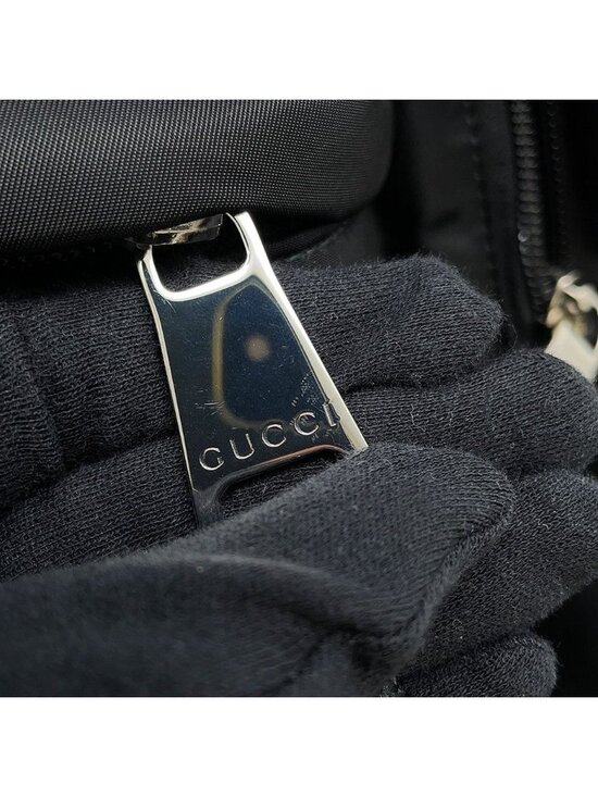 Gucci Sherry Line Backpack Nylon Black